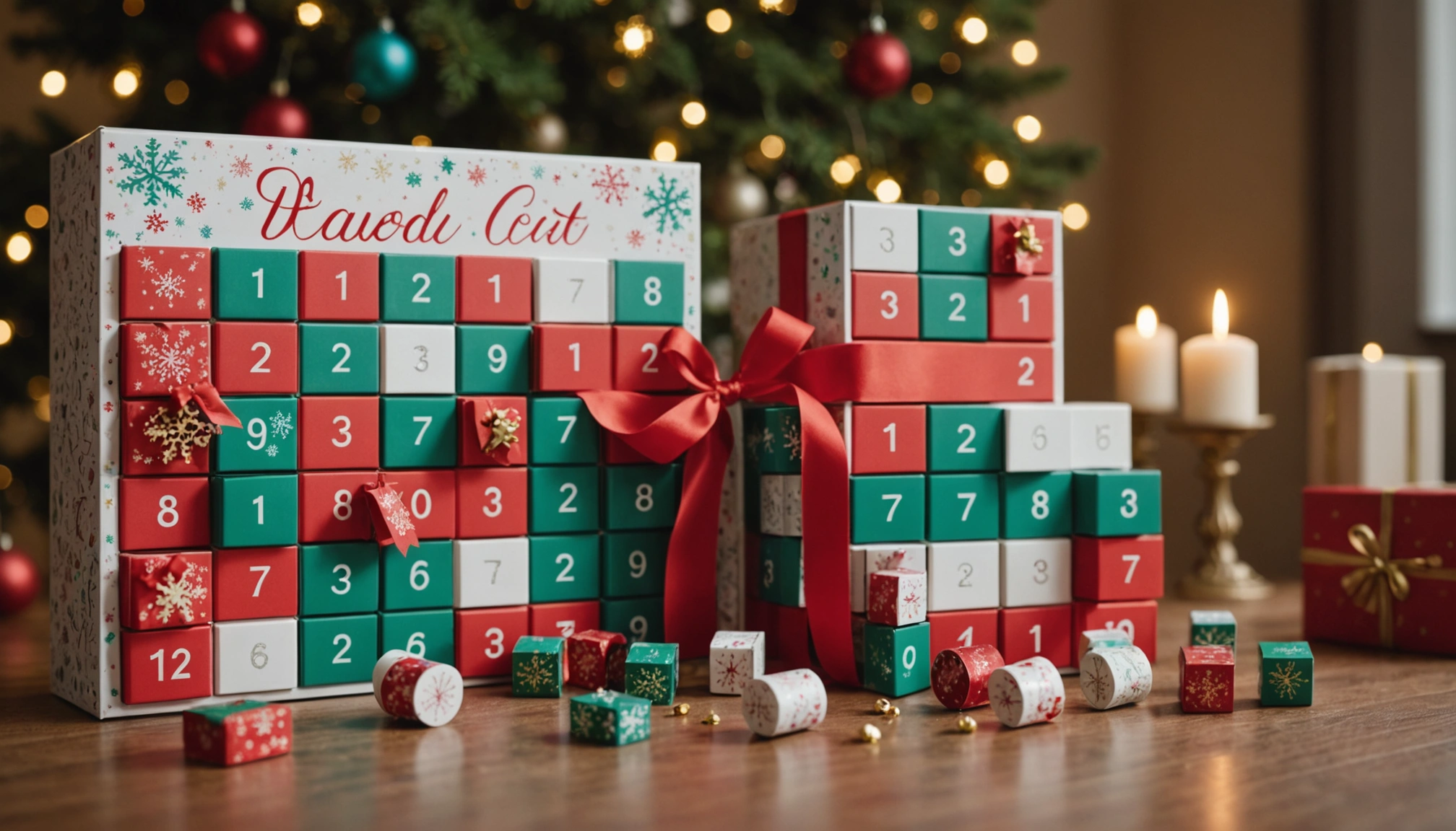 calendrier de l'avent cheveux bouclés